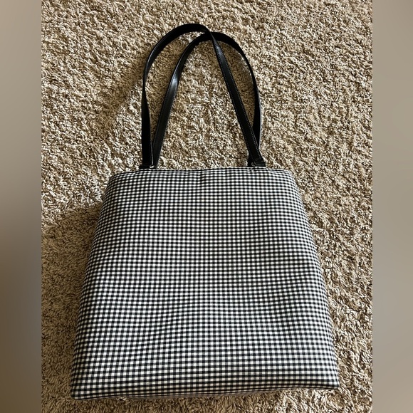 Talbots Handbags - Talbots Black and White Checkered shoulder Bag VTG Gingham Shoulder Bag